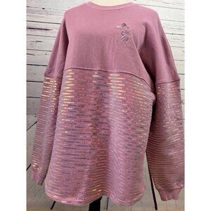 Disney‎ Vacation Club Spirit Jersey Mickey Mouse Sweatshirt Sequins Large 2022